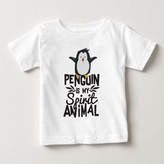 O pinguim bonito é minha camisa engraçada animal (Frente)