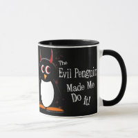 O pinguim mau fez-me a caneca escura