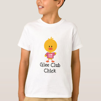 O pintinho do clube de alegria caçoa o t-shirt