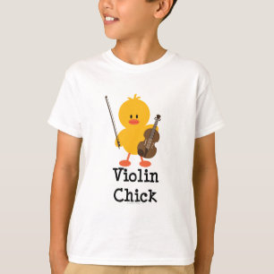 O pintinho do violino caçoa o t-shirt