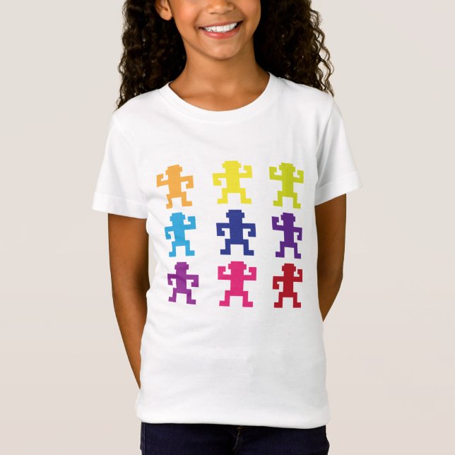 O pixel Monkeys o t-shirt (Frente)