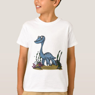 O Plesiosaurus caçoa a camisa
