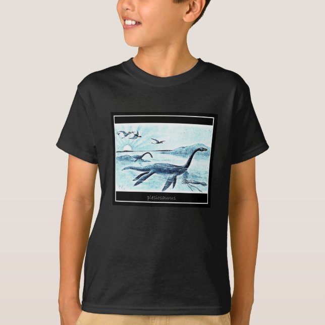 O Plesiosaurus caçoa o t-shirt - obscuridade (o (Frente)