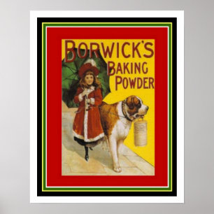 O pó 16 x 20 de Borwick do poster do anúncio do
