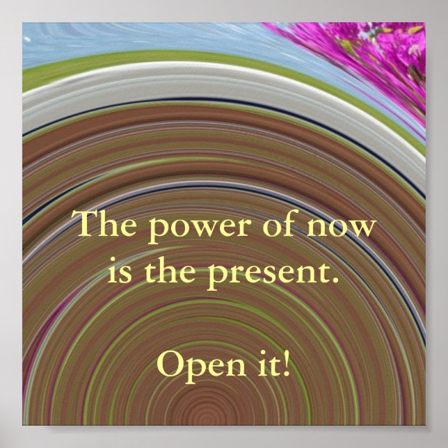 O poder do agora Poster (Frente)