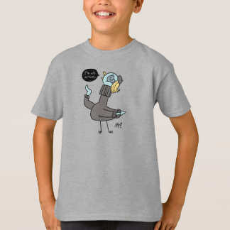 O Pombo Eu sou um Artista Crianças Heather T-Shirt