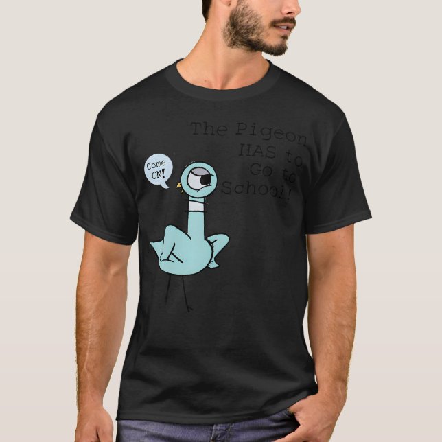 O Pombo Tem De Ir Para Camisetas De Crianças Escol (Frente)