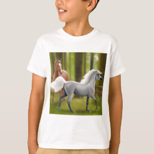 O pônei bonito caçoa o t-shirt