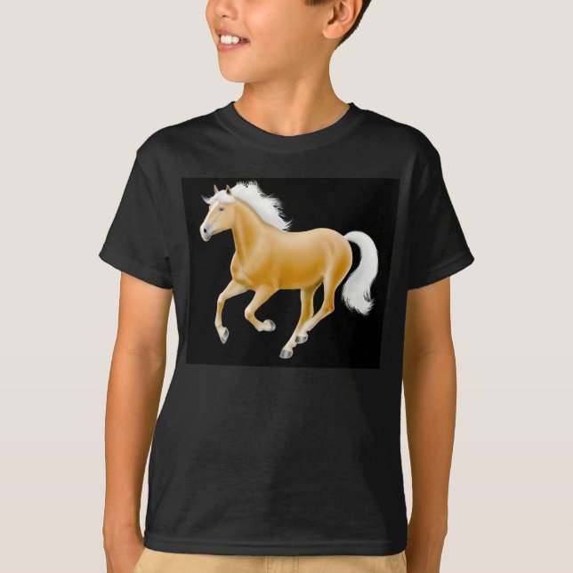 O pônei do Palomino de Haflinger caçoa o t-shirt (Frente)