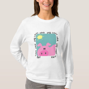 O porco diz Oink o camiseta e os presentes