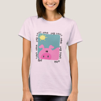 O porco diz Oink o camiseta e os presentes