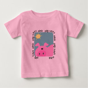 O porco diz Oink o camiseta e os presentes