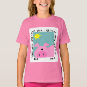 O porco diz Oink t-shirt e presentes