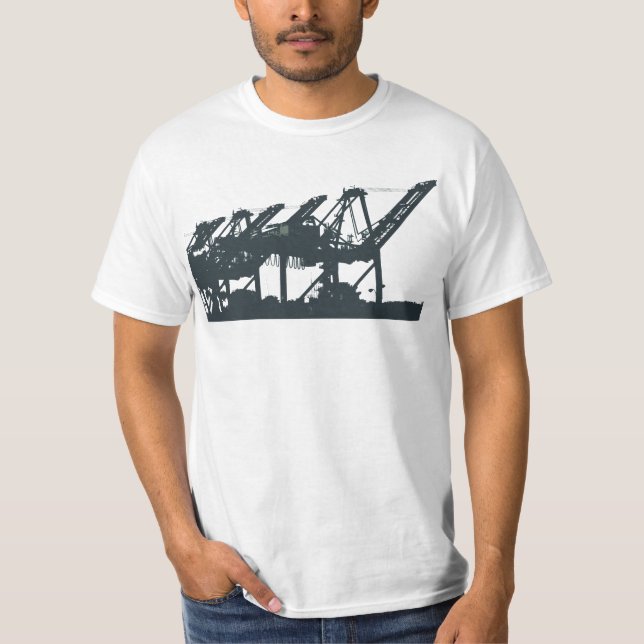 O porto Cranes o t-shirt (Frente)