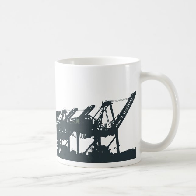 O porto de San Pedro Cranes a caneca de café (Direita)