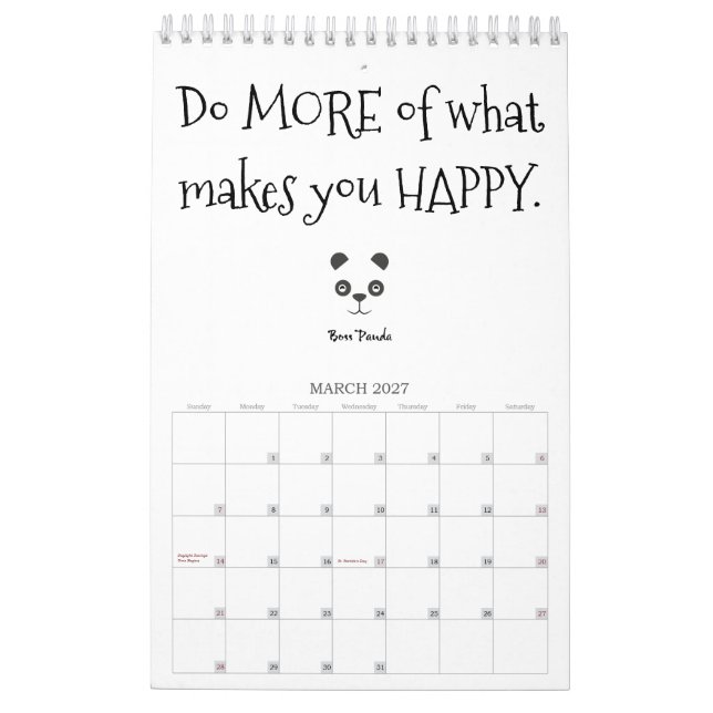O positivo da panda do chefe cita o calendário (Mar 2027)