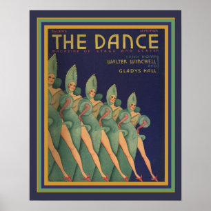 O poster 16 x 20 do art deco da tampa de