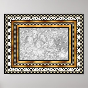 O poster "ADICIONA quadro do art deco da sua foto"