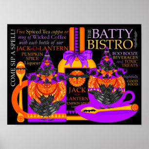 O Poster Batty Bistro
