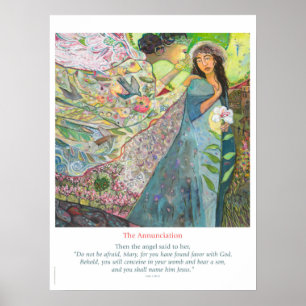 O Poster Católico de Anunciação, Luke 1:30-31