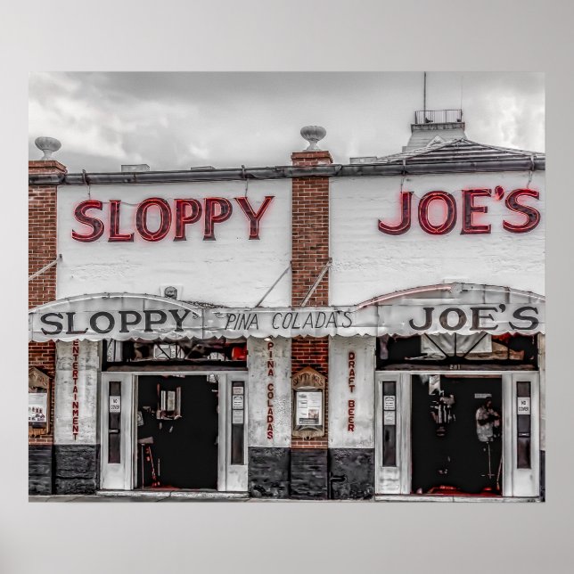 O Poster da Chave Ocidental de Sloppy Joe (Frente)