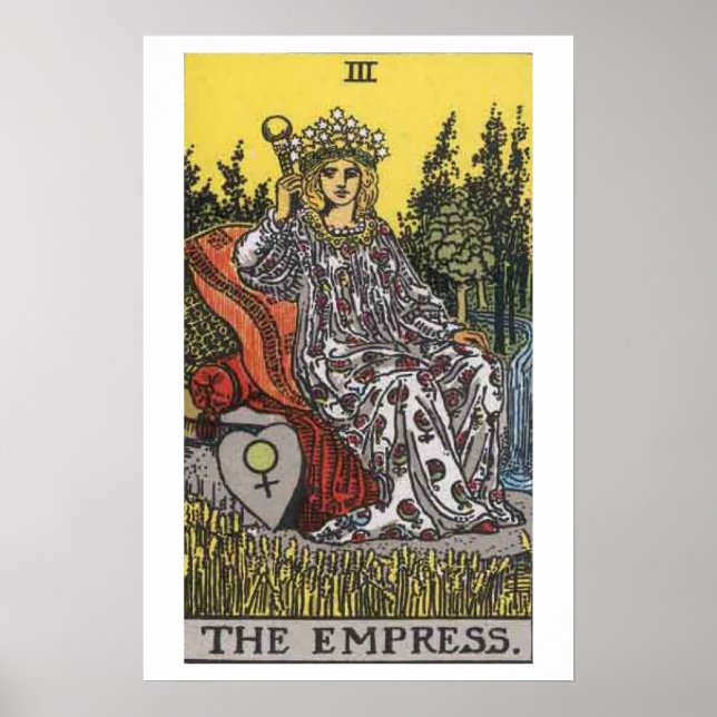 O Poster da Empress Tarot Card (Frente)