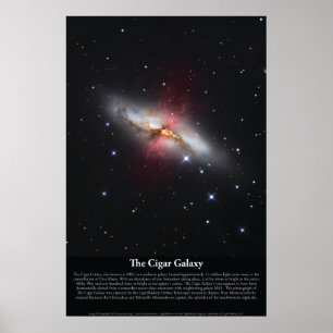 O poster da galáxia do charuto (M82)