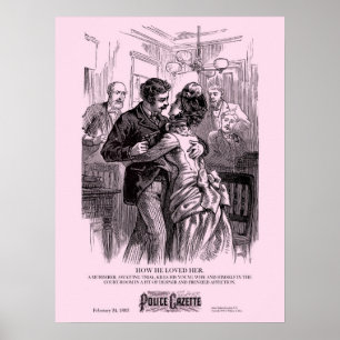 O poster da gazeta da polícia amou-a
