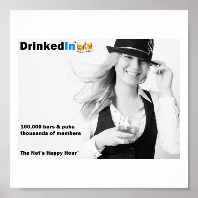 O Poster da hora feliz da rede (Frente)