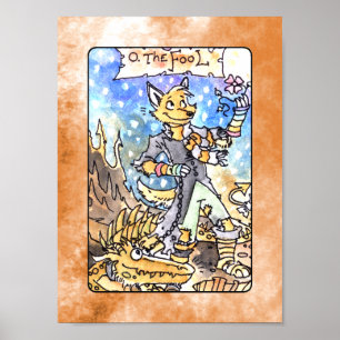 O poster da plataforma de Tarot do tolo
