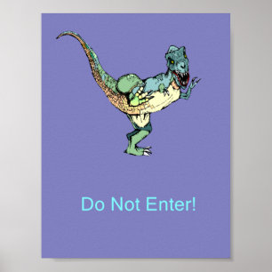 O poster da porta não entra! - Dinossauro