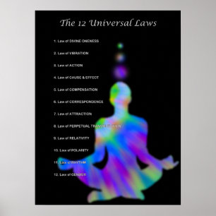 O Poster das 12 leis universais