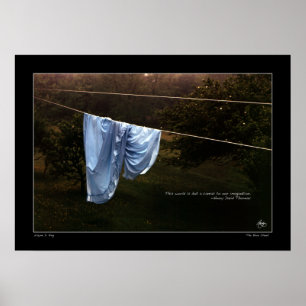 O poster das citações de Thoreau "o mundo é mas