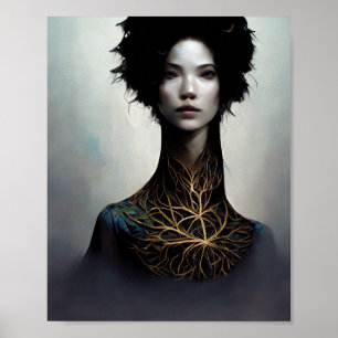 O Poster de Arte Collar Fantasy Scifi