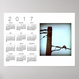 O Poster de Calendário Branco do KISS 2017