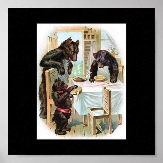 O Poster de Contato de Três Ursos (Frente)