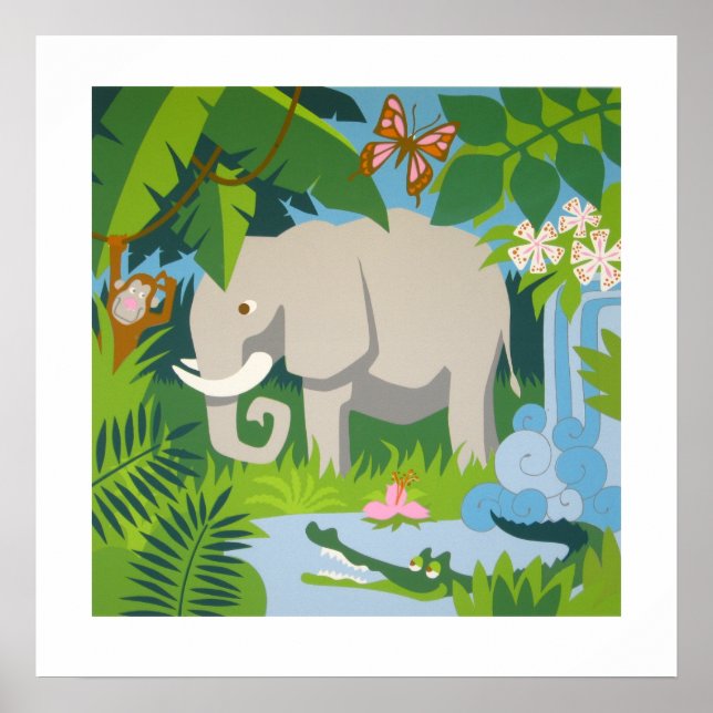 O poster de elefante (Frente)