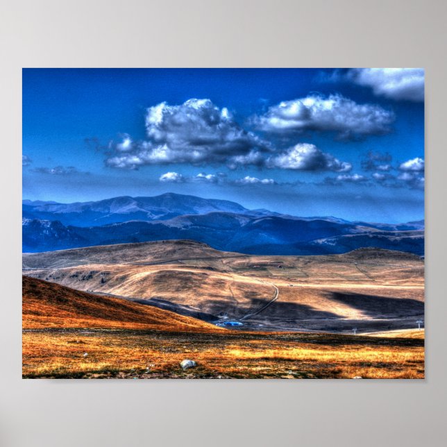 O Poster de Foto das Montanhas Cárpticas (Frente)