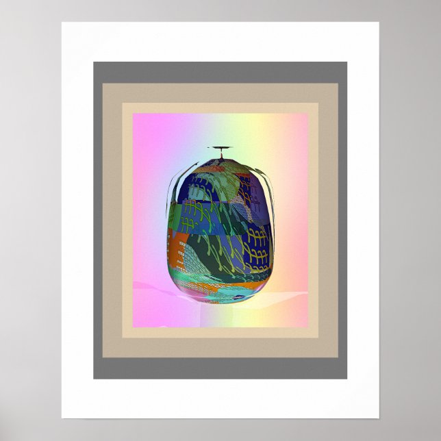 O Poster de Jar Multicolorido + Matra de Entrada (Frente)