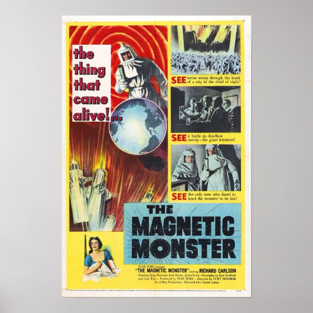 O Poster de Monstro Magnético (Frente)