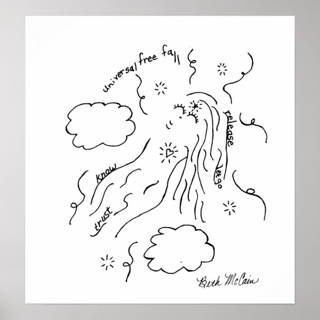 O Poster de queda livre universal (Frente)