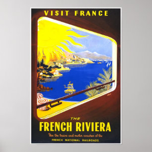 O poster de Riviera francês