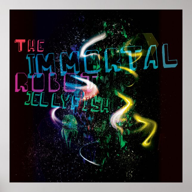 O Poster de Robô Imortal de Água-Viva (Frente)