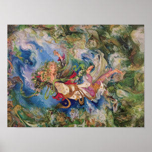 O poster de vinda da arte de Farshchian do persa