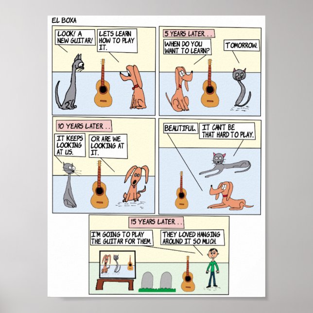 O Poster de Violão (Frente)