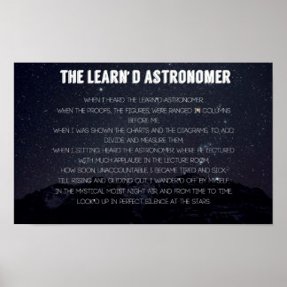 O Poster do Astrônomo Aprendido