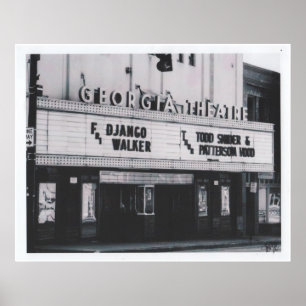 O poster do teatro de GA
