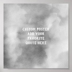 o poster feito sob encomenda adiciona seu design