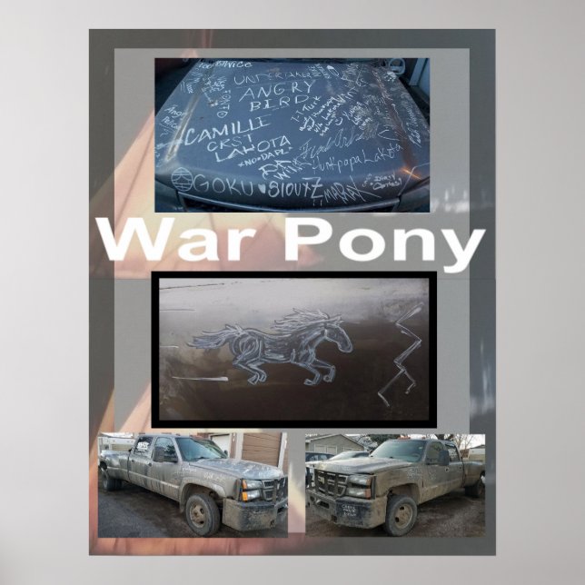 O Poster grande pônei de guerra (Frente)