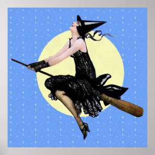 O poster moderno da bruxa